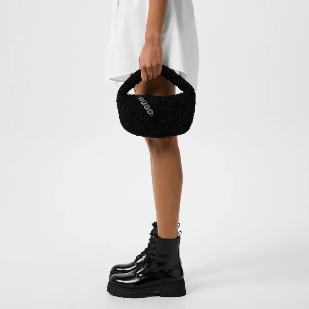 Hugo Becky Hobo Handbag in Black