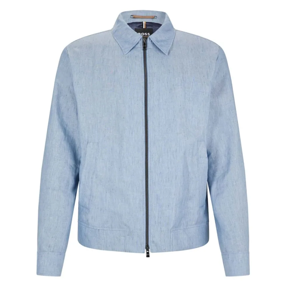 Hugo Boss T-Heston-Wing Slim Fit Jacket in Light Blue
