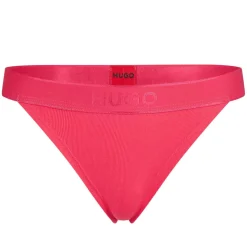 Hugo Brazilian High-Waist Ribbed Briefs in Pink