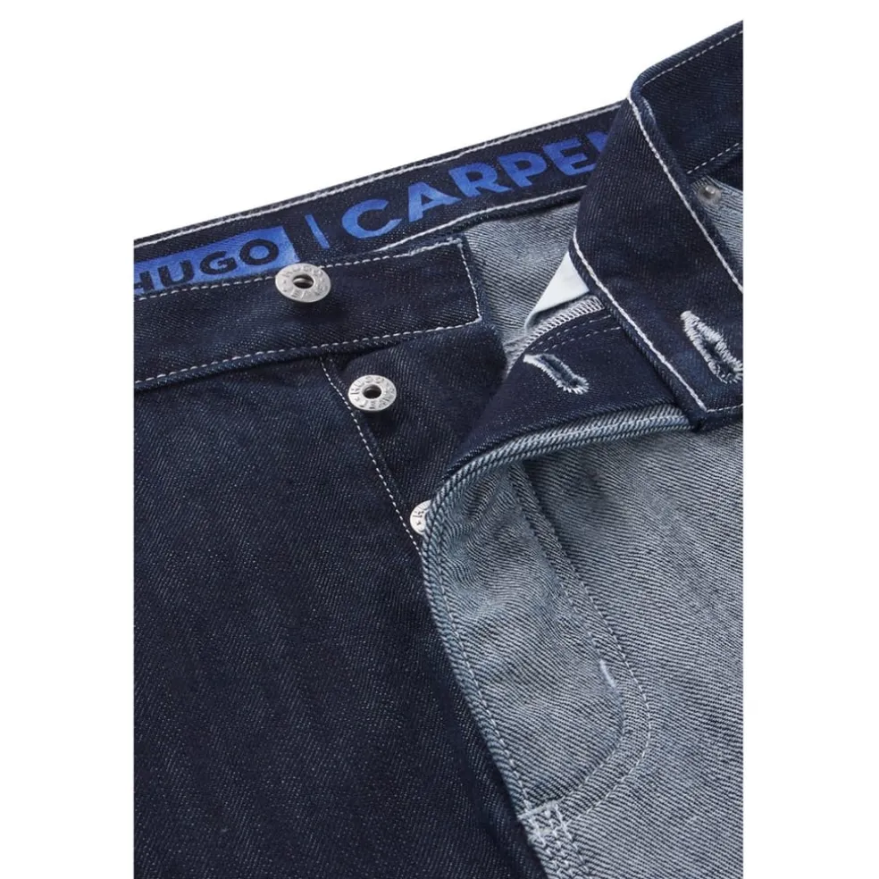 Hugo Carpenter Relaxed Fit Jeans in Blue