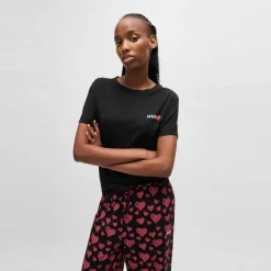 Hugo Crew Neck Regular Fit T-Shirt in Black