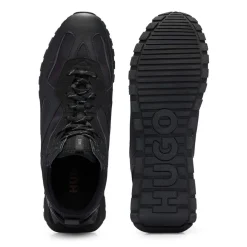 Hugo Cubite Hi-Top Trainers in Black
