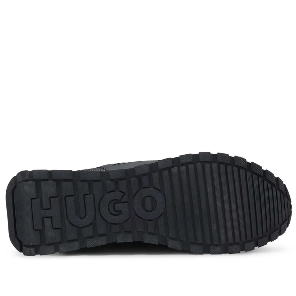 Hugo Cubite Hi-Top Trainers in Black
