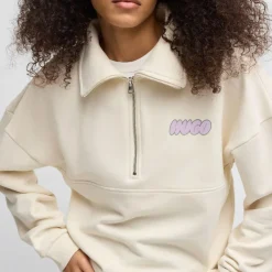 Hugo Dahanna_B Seasonal Logo Sweatshirt in White