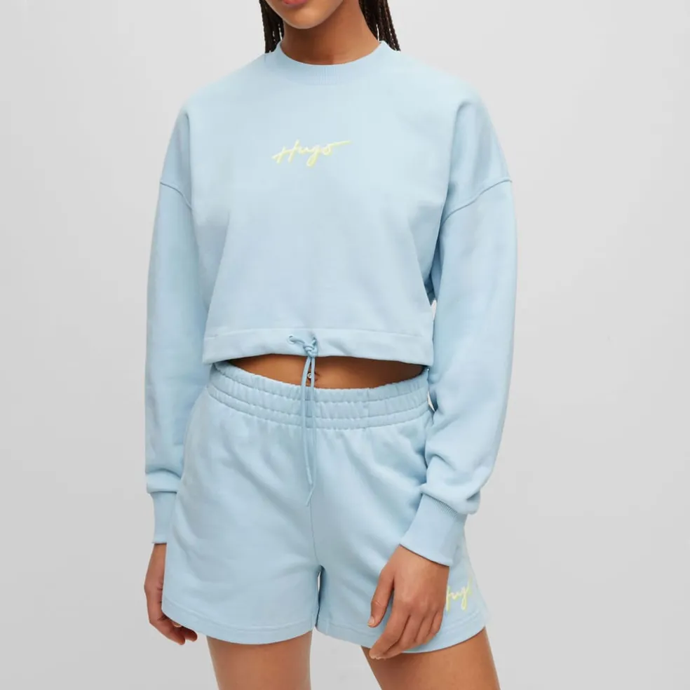 Hugo Delive Sweatshirt in Light Blue