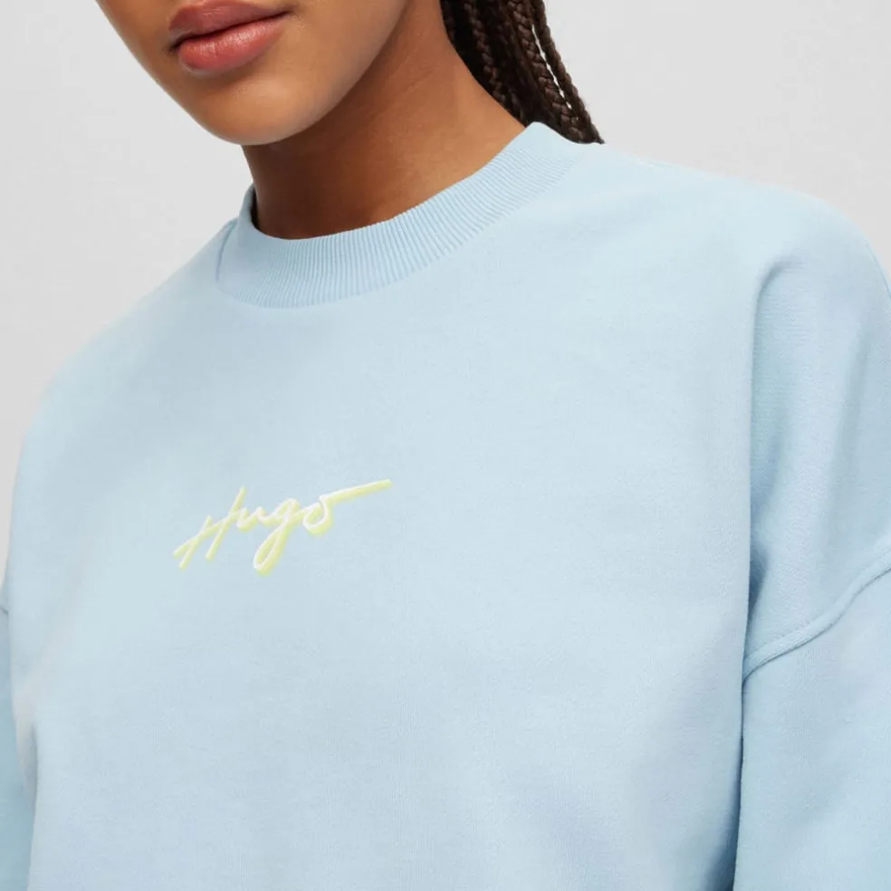 Hugo Delive Sweatshirt in Light Blue