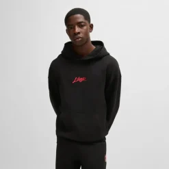 Hugo Dlogolong Hoodie in Black