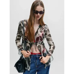 Hugo Etheria Regular-Fit Blouse in Multi colour