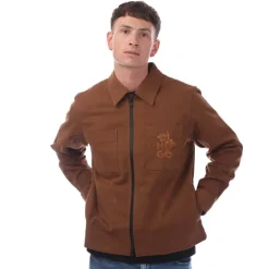 Hugo Evalom Corduroy Overshirt in Brown