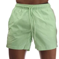 Hugo Fab Logo Tape Swim Shorts in Green