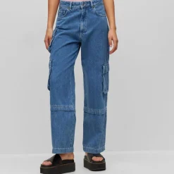 Hugo Gashia Relaxed-Fit Jeans in Blue