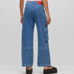 Hugo Gashia Relaxed-Fit Jeans in Blue