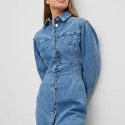 Hugo Gesina Denim Dress in Blue