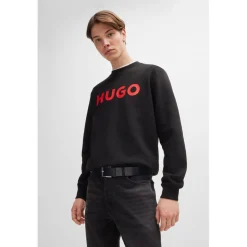 Hugo Giaspo Leather Belt in Black