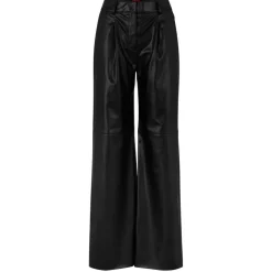 Hugo Herede-1 Leather Trousers in Black