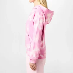Hugo Hooded Relaxed Fit Long Sleeve Sweatshirt in Pink