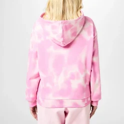Hugo Hooded Relaxed Fit Long Sleeve Sweatshirt in Pink