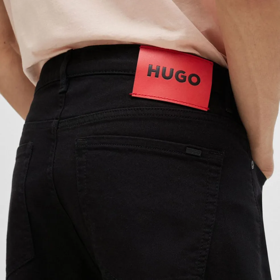 Hugo Hugo 634 Tapered-Fit Jeans in Black