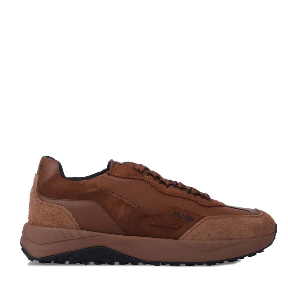 Hugo Kane Runner Trainers in Brown
