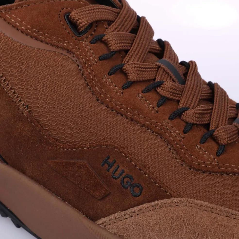 Hugo Kane Runner Trainers in Brown