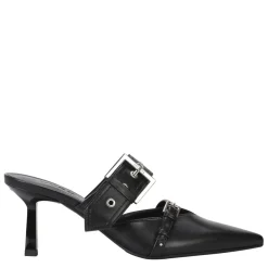 Hugo Katniss Stiletto Heel Mules in Black