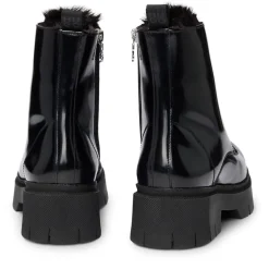Hugo Kris Combat Chunky Heel Boot in Black