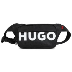 Hugo Lettering Fanny Pack in Black