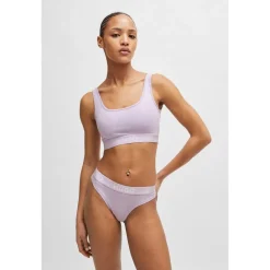 Hugo Logo Bralette in Purple