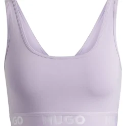 Hugo Logo Bralette in Purple
