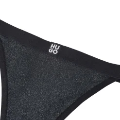 Hugo Lurex Thong in Black