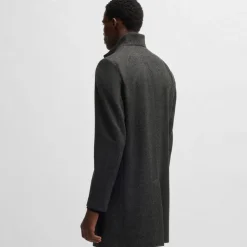 Hugo Mintrax2441 Regular-Fit Formal Coat in Grey