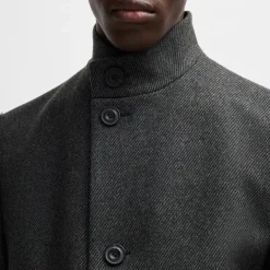 Hugo Mintrax2441 Regular-Fit Formal Coat in Grey