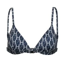 Hugo Monogram Triangle Bikini Top in Multi colour