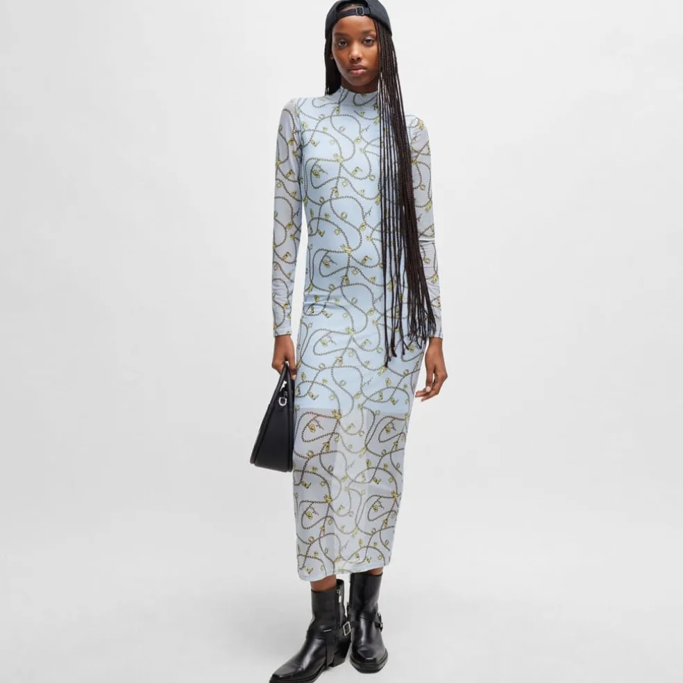 Hugo Nasuse_2 Long Dress in Blue