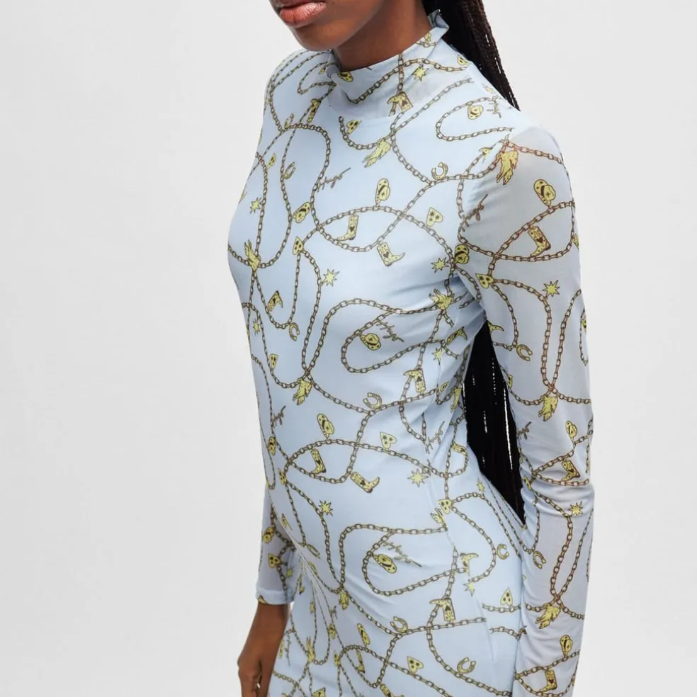 Hugo Nasuse_2 Long Dress in Blue