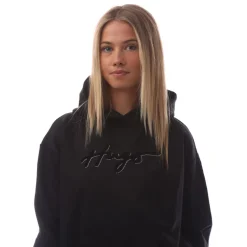 Hugo Nevalia Oversized-Fit Hoodie in Black