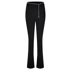Hugo Norinda Chain Slim Fit Trousers in Black