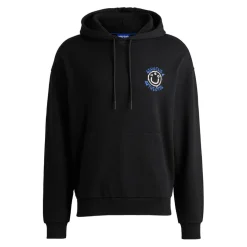 Hugo Nothentico Seasonal Artwork Hoodie in Black