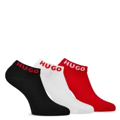 Hugo Pack Logo Cuff Ankle Socks in Multi