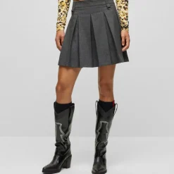 Hugo Rafalle Mini Skirt in Grey