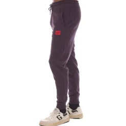 Hugo Red Box Logo Tracksuit Bottoms in Purple