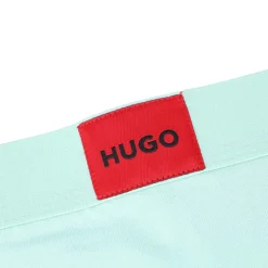 Hugo Red Logo Label Briefs in Green