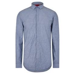 Hugo Regular Fit Long Sleeve Shirt in Blue