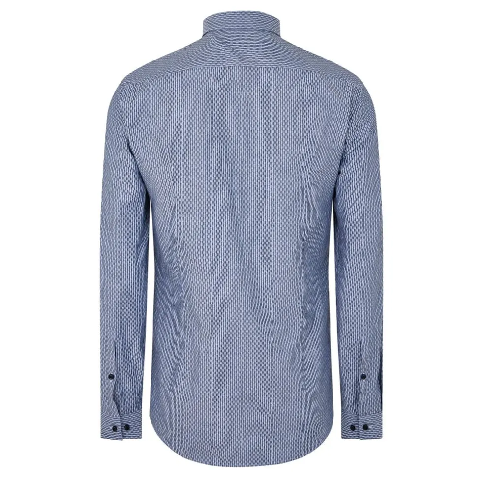 Hugo Regular Fit Long Sleeve Shirt in Blue