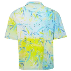 Hugo Relaxed Fit Short Sleeve Beach Shirt in Yellow