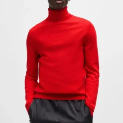 Hugo San Thomas Rollneck Sweater in Pink