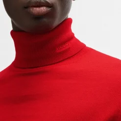 Hugo San Thomas Rollneck Sweater in Pink