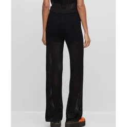 Hugo Slonise Knitted Trousers in Black