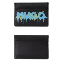 Hugo Timon S Lettering Graphic Card Case in Black
