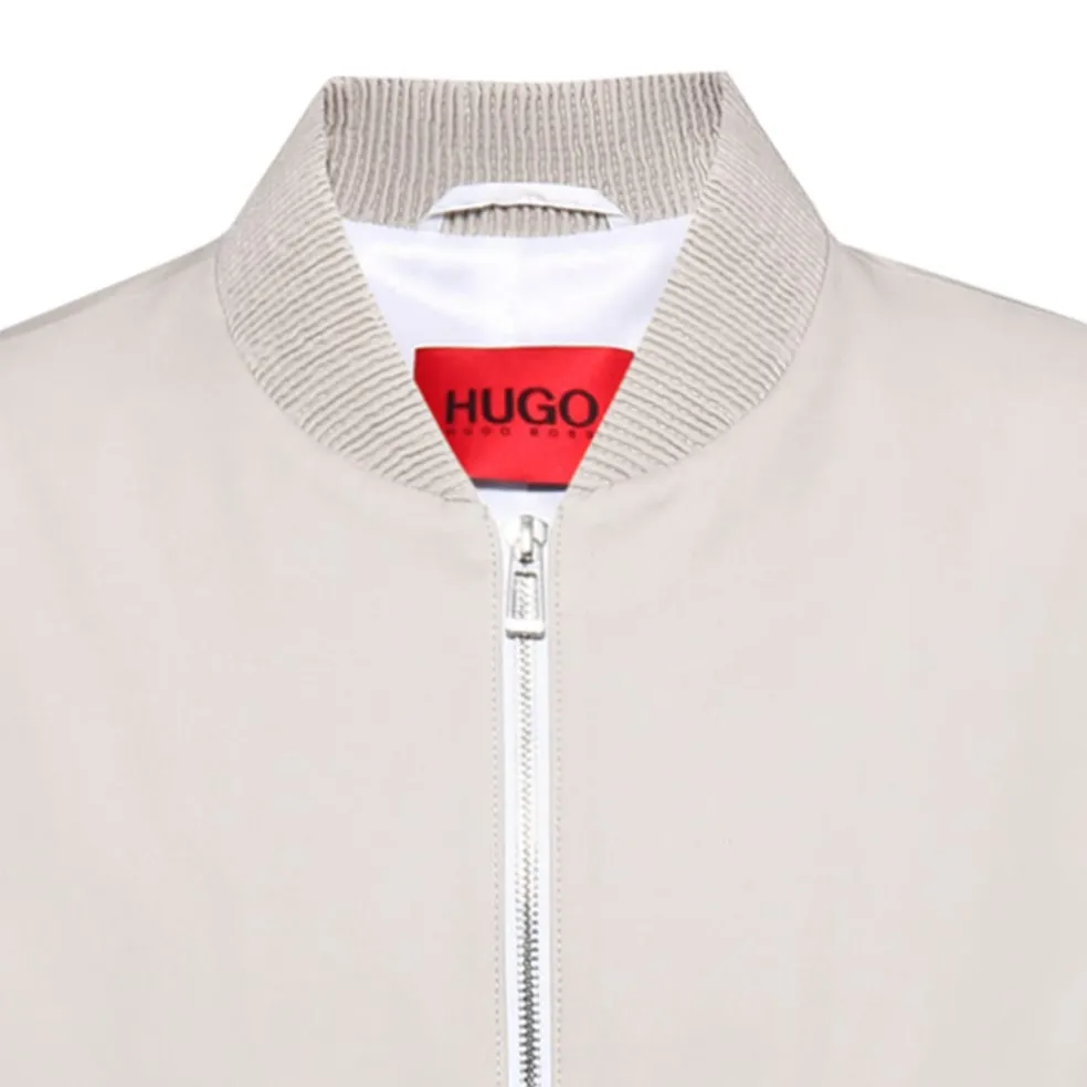 Hugo Ukashi222 Bomber Jacket in Beige
